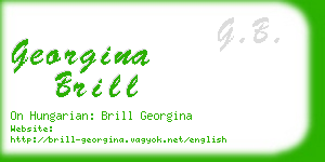 georgina brill business card
